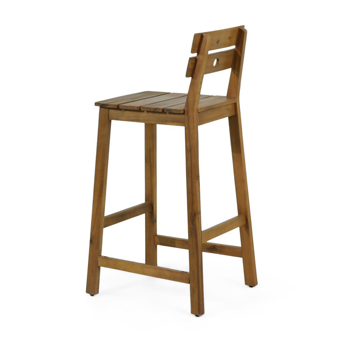 Mistana™ Caudillo Acacia Wood Barstools (Set of 4) & Reviews Wayfair